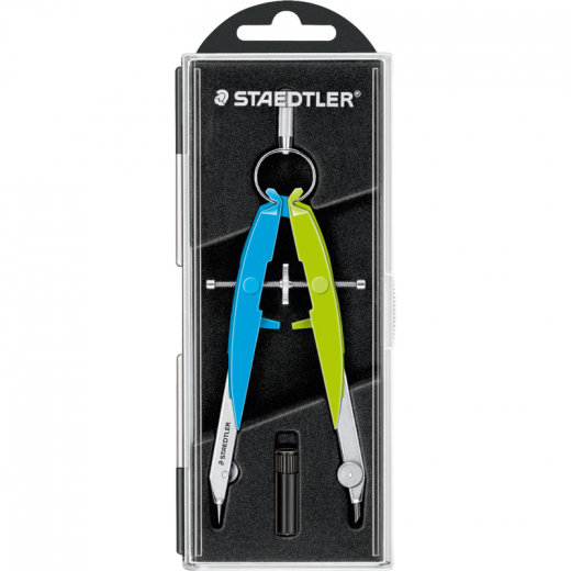 STAEDTLER Zirkel Mars Comfort NEON 1 556 00-N1 blau/grün, - STA55600N1