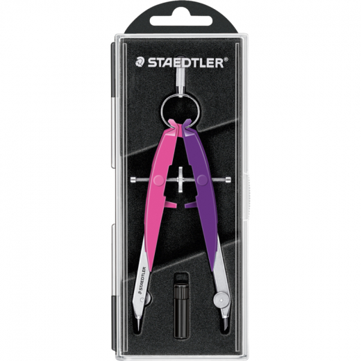 STAEDTLER Zirkel Mars Comfort NEON 2 556 00-N2 pink/violett, - STA55600N2