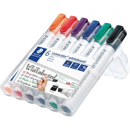 STAEDTLER Whiteboardmarker Lumocolor 351 B WP6 6 St./Pack., - STA351BWP6