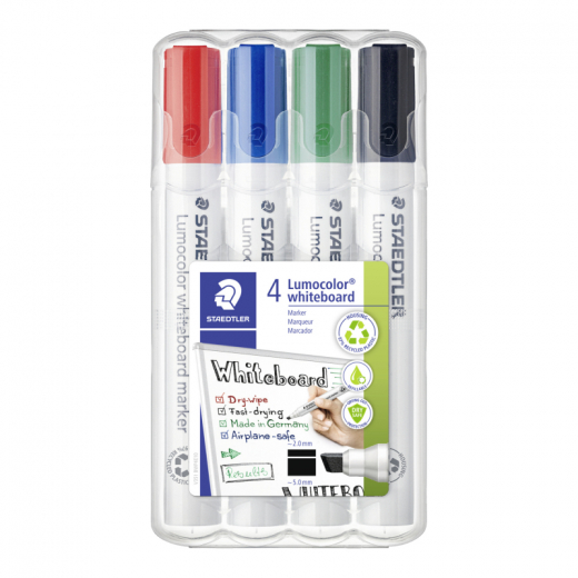 STAEDTLER Whiteboardmarker Lumocolor 351 B WP4 4 St./Pack.,