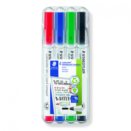 STAEDTLER Whiteboardmarker Lumocolor 341 WP4 4 St./Pack,