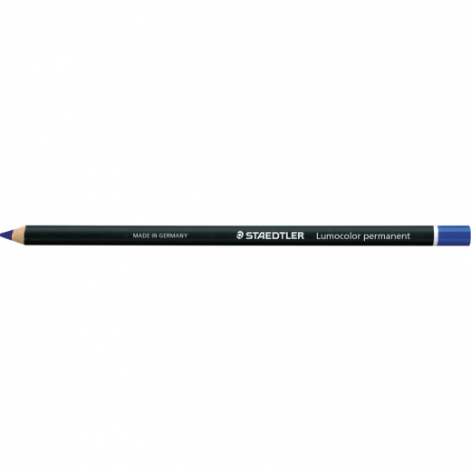 STAEDTLER Trockenmarker Lumocolor glasochrom 108 20-3 permanent blau, - 331888700