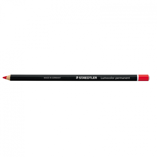 STAEDTLER Trockenmarker Lumocolor glasochrom 108 20-2 permanent rot,