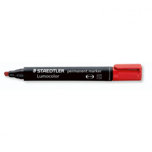 STAEDTLER Permanentmarker Lumocolor 350-2 1-5mm Keilspitze rot,