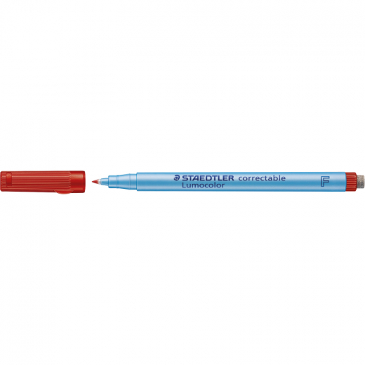 STAEDTLER Folienstift Lumocolor correctable 305 F-2 0,6mm rot, - STA305F2