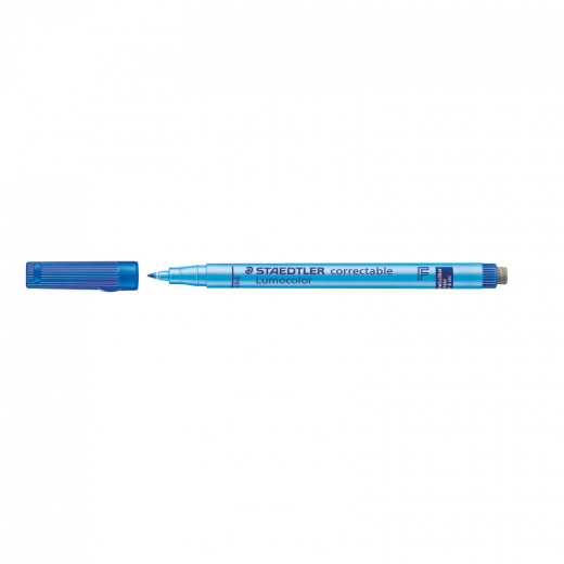 STAEDTLER Folienstift Lumocolor correctable 305 F-3 0,6mm blau, - STA305F3