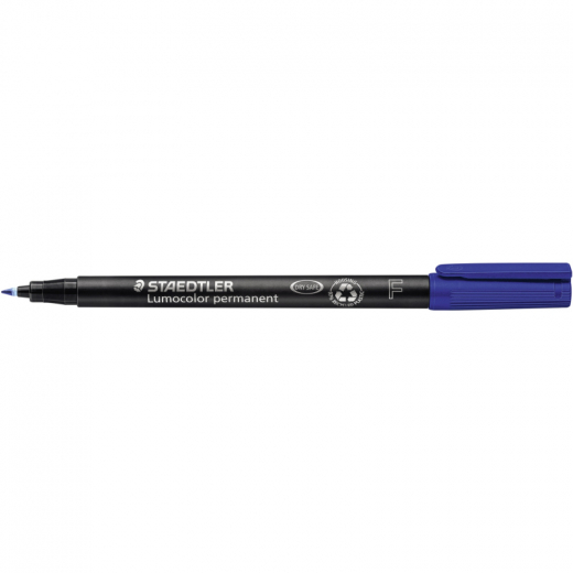 STAEDTLER Folienstift Lumocolor 318-3 0,6mm permanent blau,