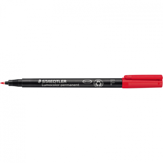 STAEDTLER Folienstift Lumocolor 318-2 0,6mm permanent rot,