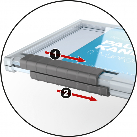 DURABLE Kartenhalter PUSHBOX DUO 892119 10 St./Pack., - 132003400