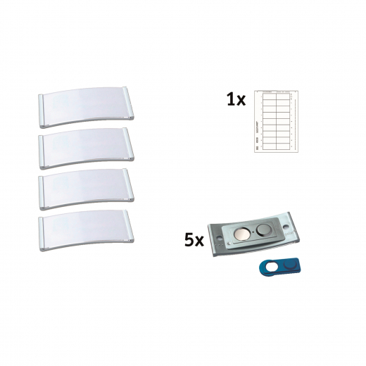 badgepoint Namensschild polar POL30MA66-5DR 70x30mm e.st 5St., - 132006595