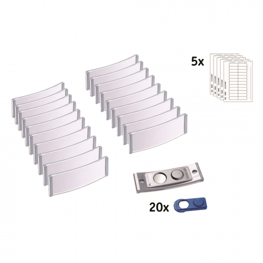 badgepoint Namensschild polar POL20MA66-20DR 68x22mm e.st 20St., - 132007195