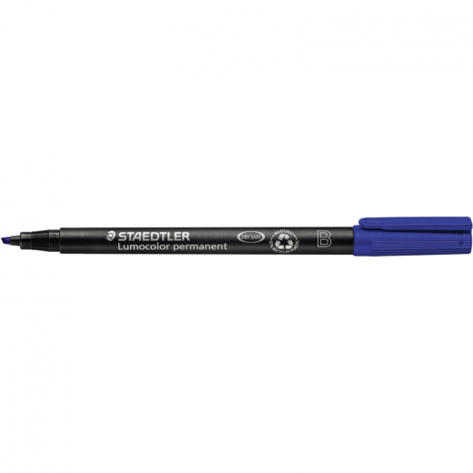 STAEDTLER Folienstift Lumocolor 314-3 1-2,5mm permanent blau,