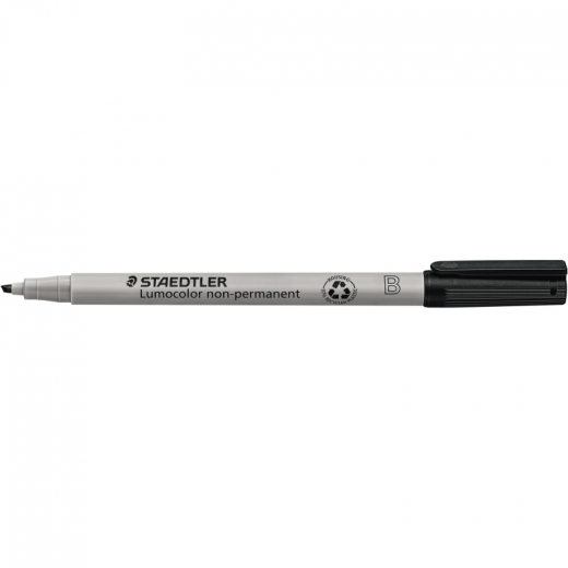 STAEDTLER Folienstift Lumocolor 312-9 1-2,5mm non-permanent sw, - STA312SW