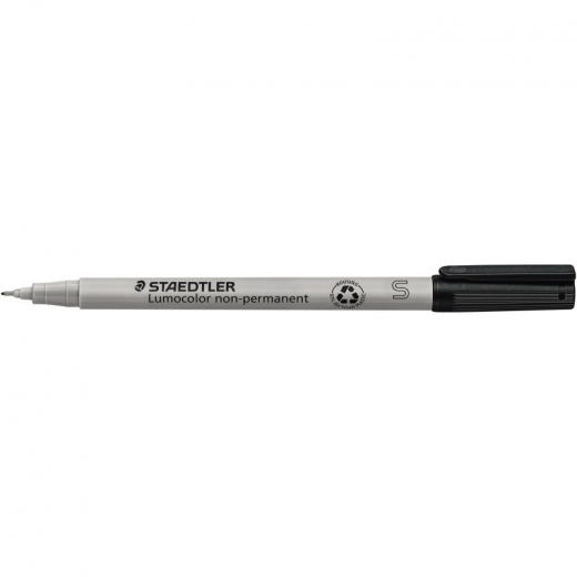 STAEDTLER Folienstift Lumocolor 311-9 0,4mm non-permanent schwarz, - STA311SW