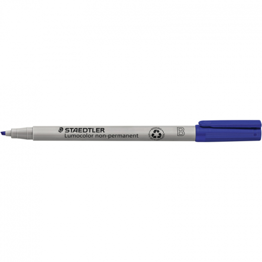 STAEDTLER Folienstift Lumocolor 312-3 1-2,5mm non-permanent bl, - STA312BL