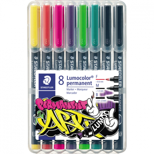 STAEDTLER Folienstift Lumocolor 31-S WP8 perm 8 St./Pack.,