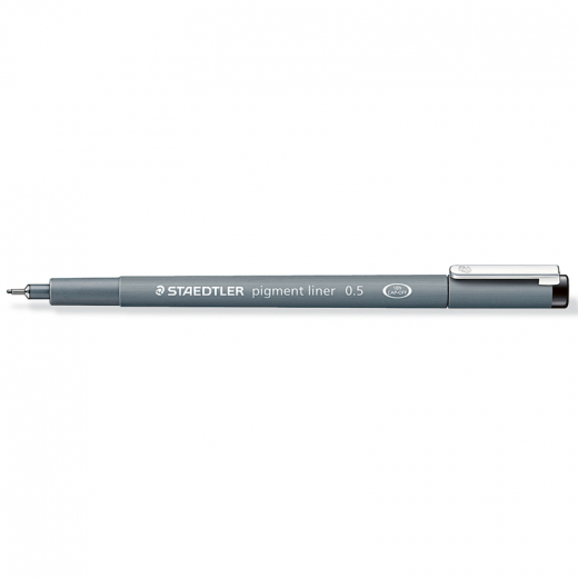 STAEDTLER Fineliner pigment liner 308 05-9 0,5mm schwarz, - 14912744