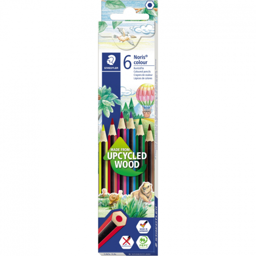 STAEDTLER Farbstift Noris colour 185C6 f. sortiert 6 St./Pack, - 322403