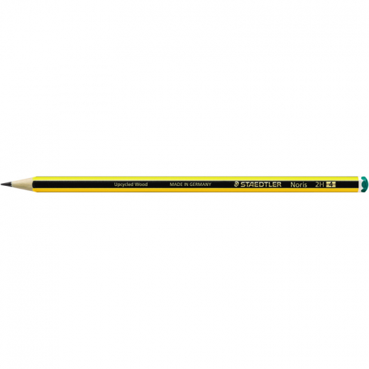 STAEDTLER Bleistift Noris 120-4 2H sechskantform gelb/schwarz, - 018299