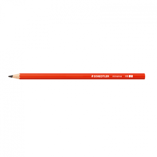 STAEDTLER Bleistift minerva 130 60-2 HB Sechskantform rot, - 5653382