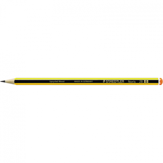 STAEDTLER Bleistift Noris 120-0 2B sechskantform gelb/schwarz, - 018256