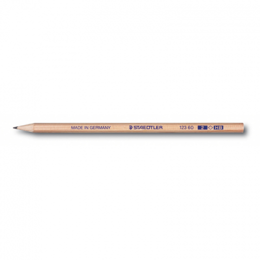 STAEDTLER Bleistift 123 60-2 HB natur, - STA123602