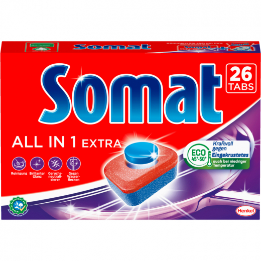 Somat Spülmaschinentabs 10 All in 1 Extra 10002648 26St, - 495081200