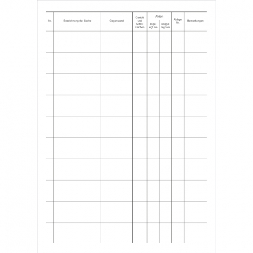 SoldanPlus Prozessregisterbuch 1277700 A4 100Seiten,