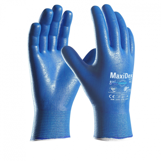 MaxiDex Handschuh 2707-8 bl Gr.08, - 195088008