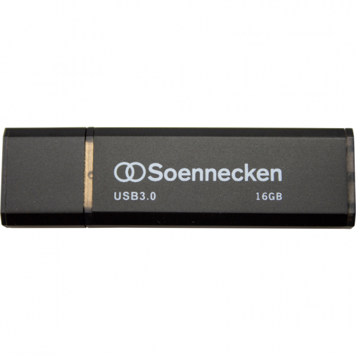 Soennecken USB-Stick 71617 3.0 16GB schwarz/silber,