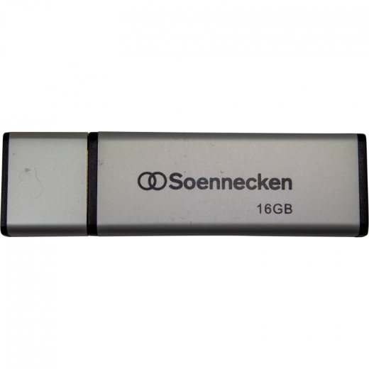 Soennecken USB-Stick 71613 2.0 16GB schwarz/silber,