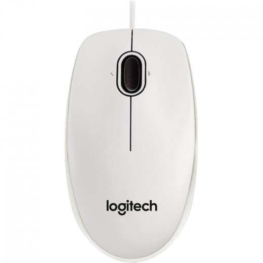 Logitech Optical Maus B100 910-003360 USB weiß, - 780297801