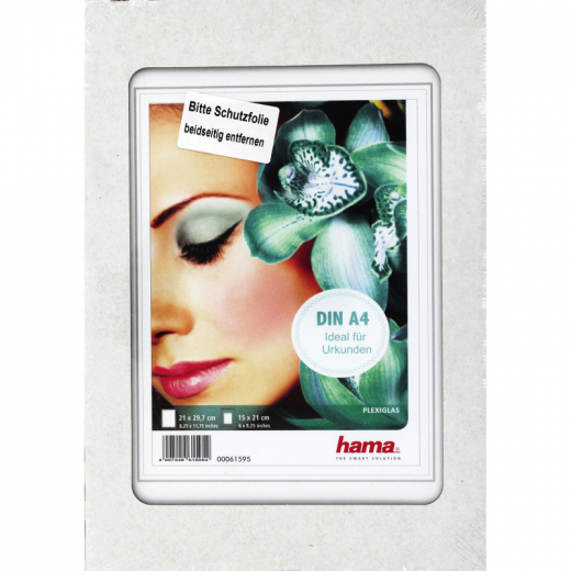 Hama Bilderrahmen Clip-Fix 00061595 21x29,7cm rahmenlos transparent, - 515514