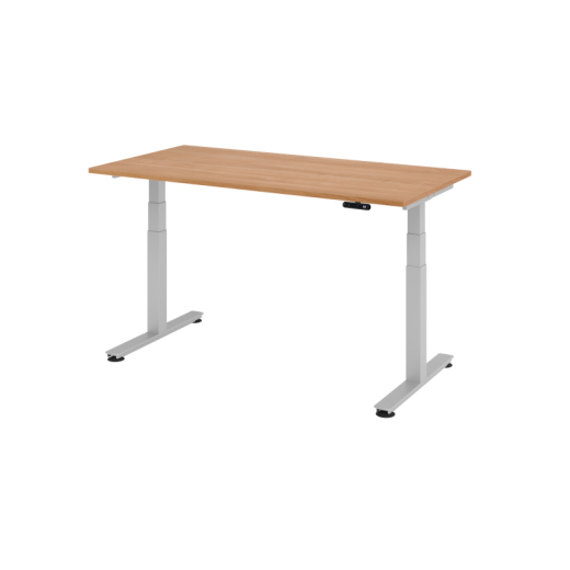 Hammerbacher Schreibtisch VXDSM16/N/S 160x80cm nußbaum, - 810002473