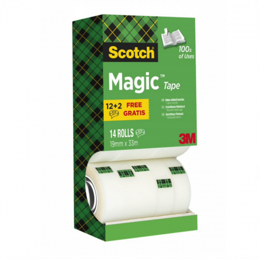 Scotch Klebeband Magic Promotion 8R14TPR 19mmx33m 14 St./Pack., - 16913184