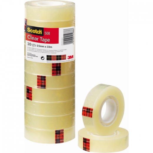 Scotch Klebefilm 508 5081533 15mmx33m tr 10 St./Pack., - 95081533