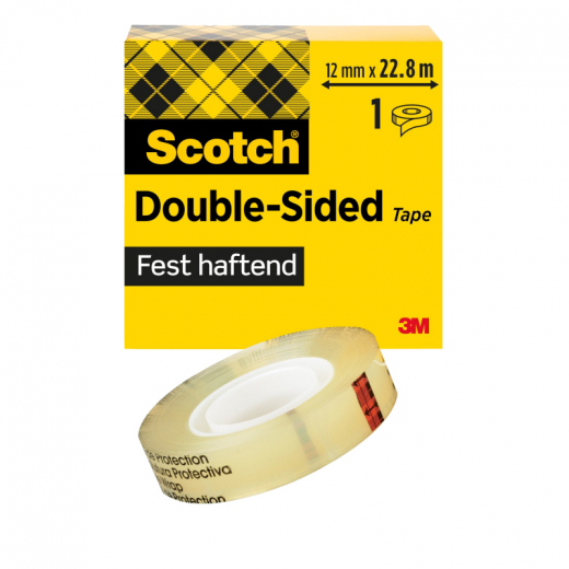 Scotch Klebefilm D6651222 12mmx22,8m beidseitig klebend, - MMMD6651222