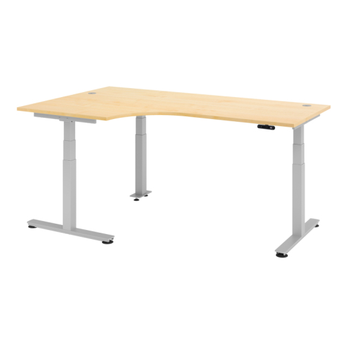 Hammerbacher Schreibtisch VXDSM82/3/S 200x120cm ahorn, - 810002879