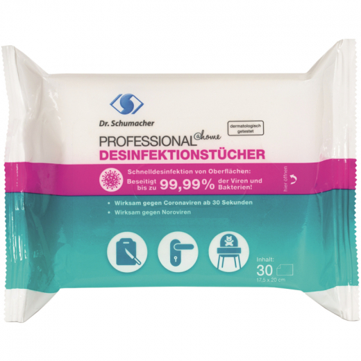 Dr. Schumacher Desinfektionstuch Prof@Home 01-323DS-T030 30 St./Pack, - 495049600