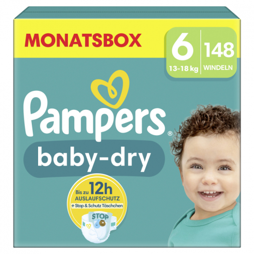 Pampers Windel Baby Dry 40785133 Gr.6 Extra Large 148St.,