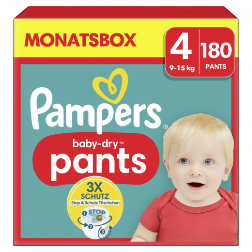 Pampers Pants Baby Dry 40711408 Gr.4 Maxi 180St.,