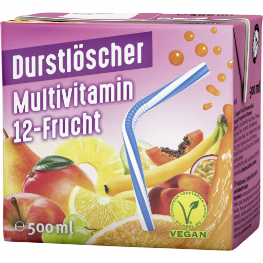 Durstlöscher Multivitamin 12Früchte 27575 TetraPak 0,5l 12St,