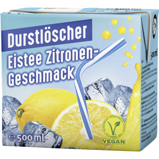 Durstlöscher Eistee Zitrone 27640 TetraPak 0,5l 12St, - 492155700