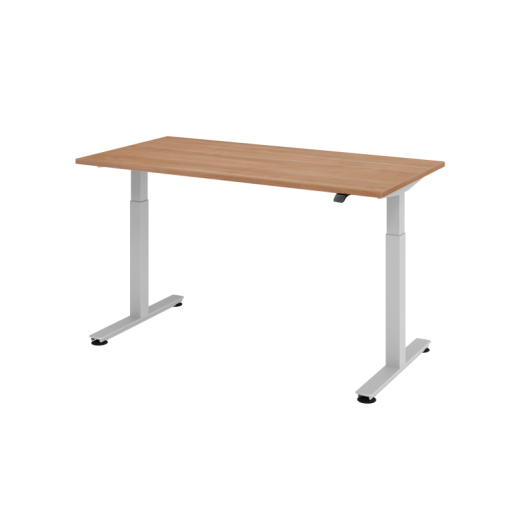 Hammerbacher Schreibtisch VXMST16/N/S 160x80cm nußbaum, - 810003073