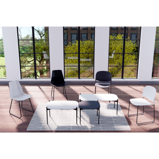 Paperflow Beistelltisch Meet TBM1P50.01.13 50x50cm sw/ws, - 810067001