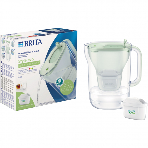 BRITA Wasserfilter Style eco 128012 2,4l inkl. MX PRO hellgrün, - 145481027