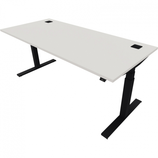 NowyStyl Büroschreibtisch eModel 180x80cm sw/weiß, - 810075801