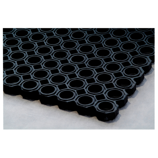 Doortex Ringgummimatte OCTO FC4101522OCBK 100x150cm sw,
