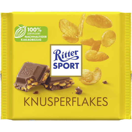 Ritter Sport Schokolade Knusperflakes 29193 100g, - 492156000