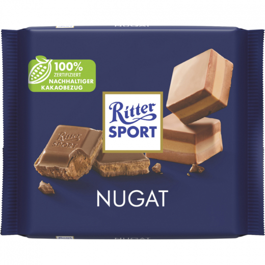 Ritter Sport Schokolade Nougat 29198 100g, - 492156200